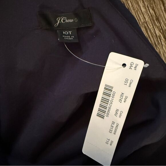 J. Crew Wrap-tie jumpsuit in stretch poplin New - Picture 7 of 9